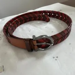 Salvatore Ferragamo レザーメッシュベルト 100のサムネイル