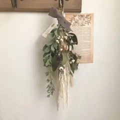 パンパスグラスのスワッグ　ドライフラワー