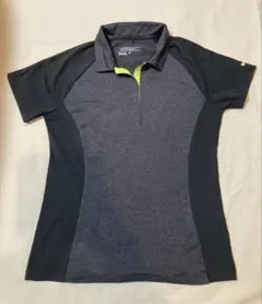 NIKE GOLF ナイキゴルフDRI-FIT半袖ポロシャツ Lグレー/ブラック