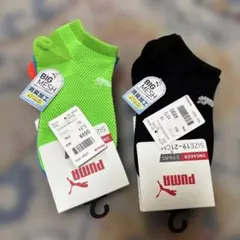 PUMA キッズ スニーカーソックス 3足組✖️2 計6足19-21cm