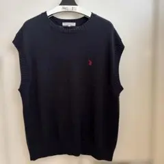 美品　US.POLO ASSN 紺ベストM