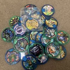 妖怪ウォッチ　妖怪メダル　零　緑フレーム　青フレーム　セット　24