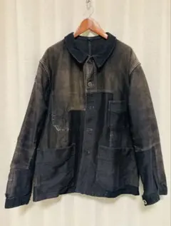 Y*K様 鬼フェード　AdolpheLafont アドルフラフォン モールスキン OLD ADOLPHE LAFONT BLACK MOLESKIN JACKET | STRAYSHEEP ONLINE