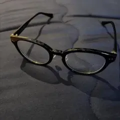 Zoff 黒縁メガネ　度付き