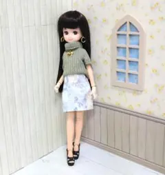 22cmドール服 韓国スタイル♡ノースリーブセットアップ♡コーデ2点