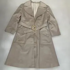 トレンチコート ベージュ ベルト付き スプリングコート