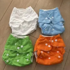 布おむつカバー　フリーサイズ　４枚セット　新品未使用