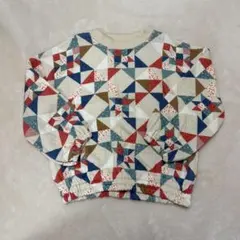 しまむら softcheese パッチワーク風トレーナー