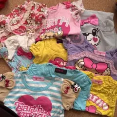 Earth Magic Tシャツとデニムサロペットセット 100cm~