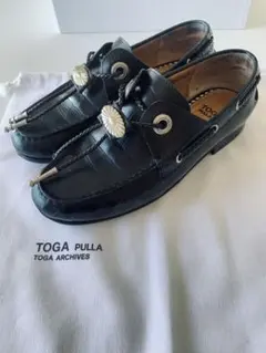 ＜新品　未使用　送料無料＞ TOGA PULLA　革靴 Toga Pulla オックスフォード シューズ | ブラック | FARFETCH JP