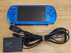 PSP3000 ブルー　本体 + 充電器 セット