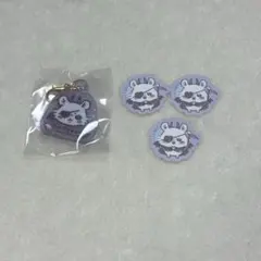 まじかるちいかわ　モモンガ　ガチャ　ミニラメアクリルチャーム　フレークシール