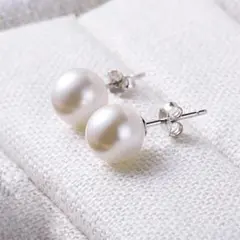 ホワイトパール ピアス 10mm 8mm 6mm