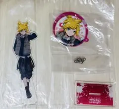 劇場版プロジェクトセカイ一番くじ　鏡音レン　アクリルスタンド　缶バッジ