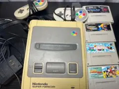 Nintendo Super Famicom 本体 +ソフト5本
