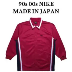 90s 00s NIKE ジャージ素材コーチジャケット ブルズカラー ナイキ