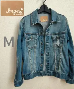 〔Ｍ〕INGNI　イング　ダメージ デニムジャケット　Gジャン