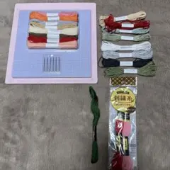 hachette 刺繍糸と刺繍針　セット