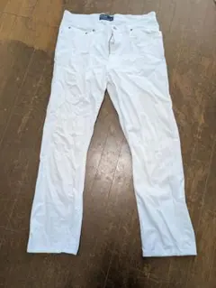 ポロ　ラルフローレン　ホワイトデニム　34インチ(USED品) タイ製のサムネイル
