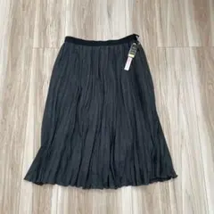 新品INED COLLECTION プリーツスカート チャコールグレー