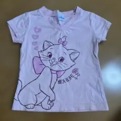 Disney マリーちゃん 半袖Tシャツ ピンクのサムネイル
