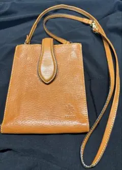 ALBELO ショルダーバッグ　キャメル　美品　新品同様