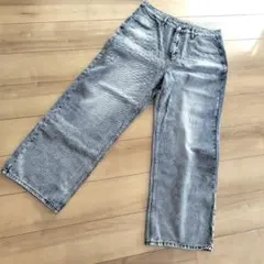 ワイドデニムパンツ Lのサムネイル