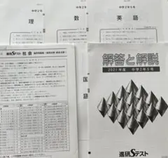 進研Sテスト　2021年度　中学2年　5号