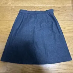 黒　デニム　台形スカート　ハンドメイド