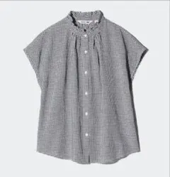 COMPTOIR DES COTONNIERS ギンガムチェックブラウス Lのサムネイル