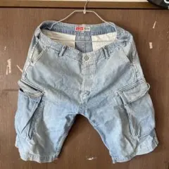 XLARGE カーゴショートパンツ 32 ライトブルー