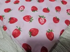 気まぐれSALE✨シーチング いちご柄 うすいピンク♡