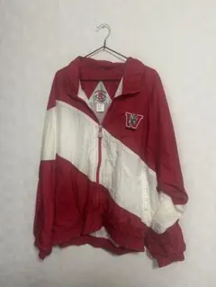 ナイロンジャケット レッド ホワイト