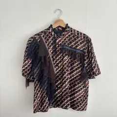 【美品】kolor メタリックプリントシャツ　ブラウス　サイズ1のサムネイル