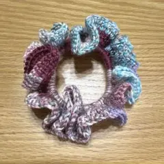 ハンドメイド　シュシュ　カラフル