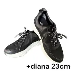 +diana プラスダイアナ 厚底 スニーカー ブラック グリッター ラメのサムネイル