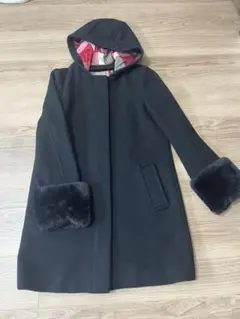 【極美品】ブルーレーベルクレストブリッジ チェック 総柄 ピーコート ウール 2025年最新】BLUE LABEL CRESTBRIDGE レディース ピーコート