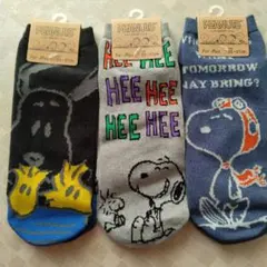 PEANUTS スヌーピー ソックス 3足セット