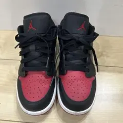 [NIKE]エアジョーダン1 ローカット 赤黒 スニーカー