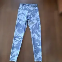 Reebok Speedwick ヨガパンツ L ブルー・カモフラージュ