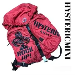 HYSTERICMINI　ヒスミニ　赤鞄　リュック　ARMY　カジュアル　ロックのサムネイル