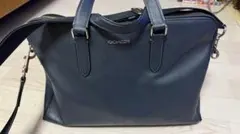 COACH ネイビー ビジネスバッグ