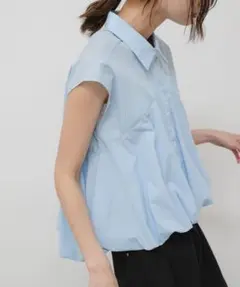 SENSE OF PLACE 『イージーケア』フレンチスリーブバルーンシャツのサムネイル