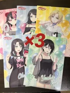 ファミマ　バンドリ　クリアファイル　五種コンプリート各3枚　全15枚セット