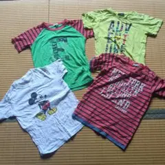 130〜140　ディズニー ミッキーマウス Tシャツ 4枚セット イーストボーイ