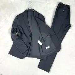 美品☆417 EDIFICE カジュアルスーツセットアップ ジャージー 洗える