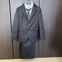 値下げしました!ダークグレー ストライプスーツ 120センチ