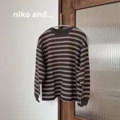 niko and... ボーダー　ロンT