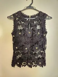 dazzy store ブラック レース タンクトップのサムネイル