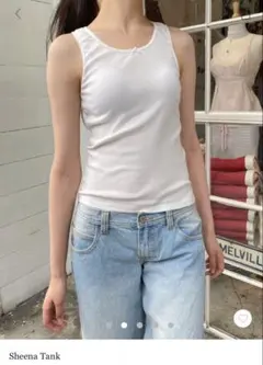 Brandy melville 100%コットン タンクトップ